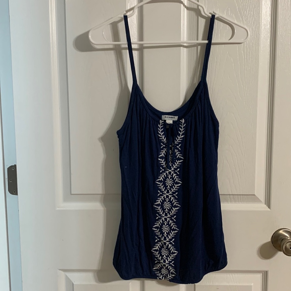 Womens tank top blue size large